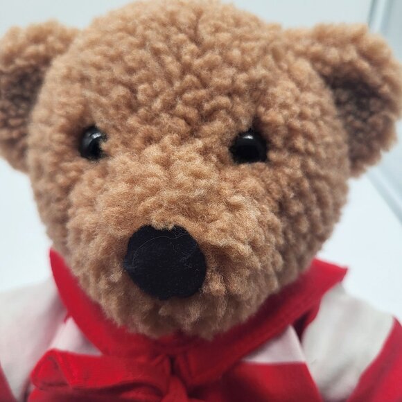 VTG Gund Sailor Gear Teddy Bear Rattle Stuffed Plush Animal 1986 Anchor - Picture 10 of 13